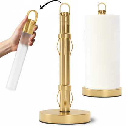 Traction System For One-Handed Tear with Non-Slip, Weighted Base | Built-In Spray Pump